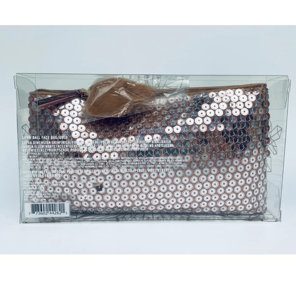 MAC Snowball Face bag in Gold 3 pc set New in Box - Picture 3 of 4